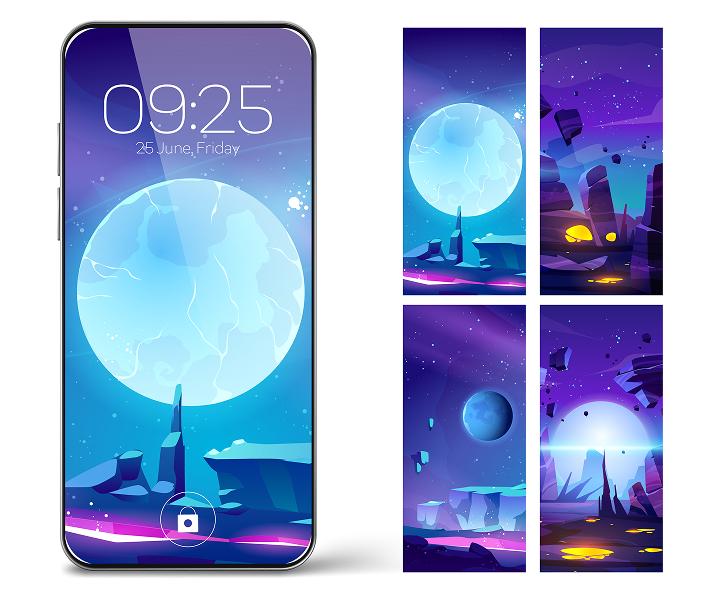 photo of screen illustrations