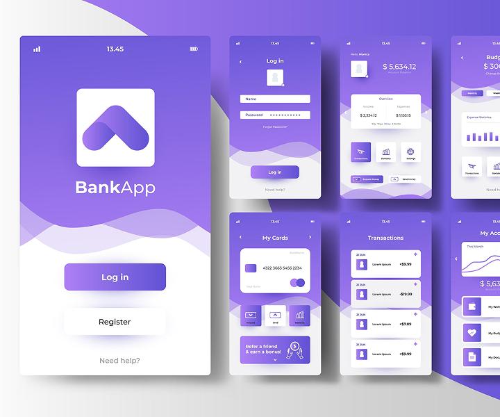 photo of banking app